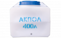 Прямоугольная пластиковая емкость 400 литров для воды белая