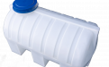 Бочка пластиковая для воды горизонтальная 500 литров белая