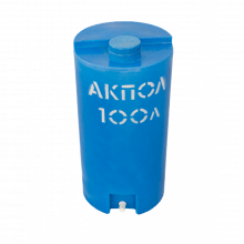 Вертикальный пластиковый бак для воды 100 литров синий