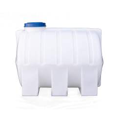 Бочка пластиковая горизонтальная 1000 литров для воды белая