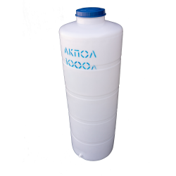 Вертикальный пластиковый бак для воды 1000 литров Краснодар белый