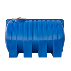 Бочка пластиковая горизонтальная 1500 литров синяя