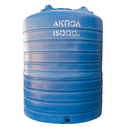 Вертикальный пластиковый бак для воды 15000 литров Краснодар синий