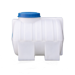 Бочка пластиковая горизонтальная 200 литров для воды белая