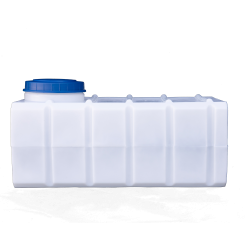 Прямоугольная пластиковая емкость 300 литров для воды белая