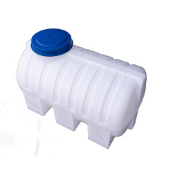 Бочка пластиковая горизонтальная 350 литров для воды белая
