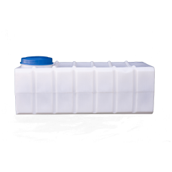 Прямоугольная пластиковая емкость 400 литров для воды белая