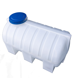 Бочка пластиковая для воды горизонтальная 500 литров белая