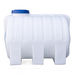 Бочка пластиковая горизонтальная 750 литров для воды белая