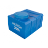 Прямоугольная пластиковая емкость 200 литров для воды синяя