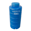 Вертикальный пластиковый бак для воды 300 литров синий