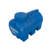 Бочка пластиковая горизонтальная 350 литров для воды синяя